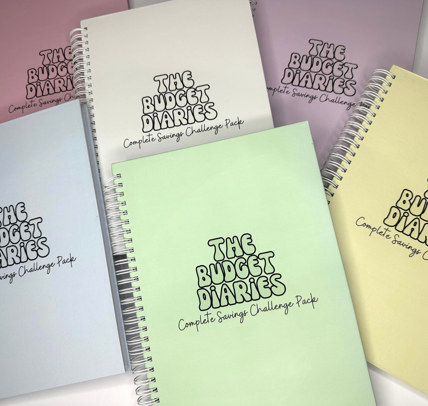 The Budget Diaries, Front cover, Savings challenges, money saving tips, budgetting book